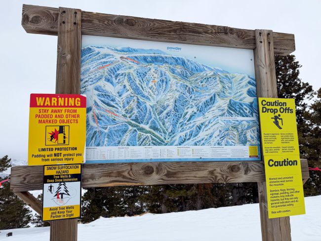 Foto van de pistekaart van Powder Mountain