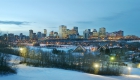 Edmonton skyline winter