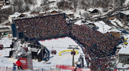 Finish area WK Saalbach 2025