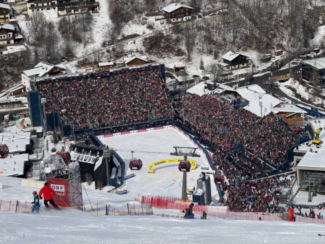 Finish area WK Saalbach 2025