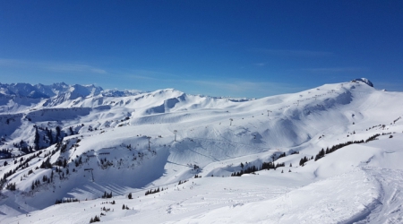 Skiën in Damüls met een schitterend uitzicht.