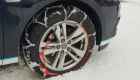 Winterbanden op wintersport.