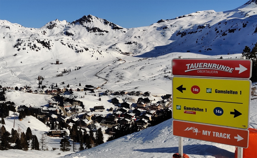 De tauernrunde in Obertauern.
