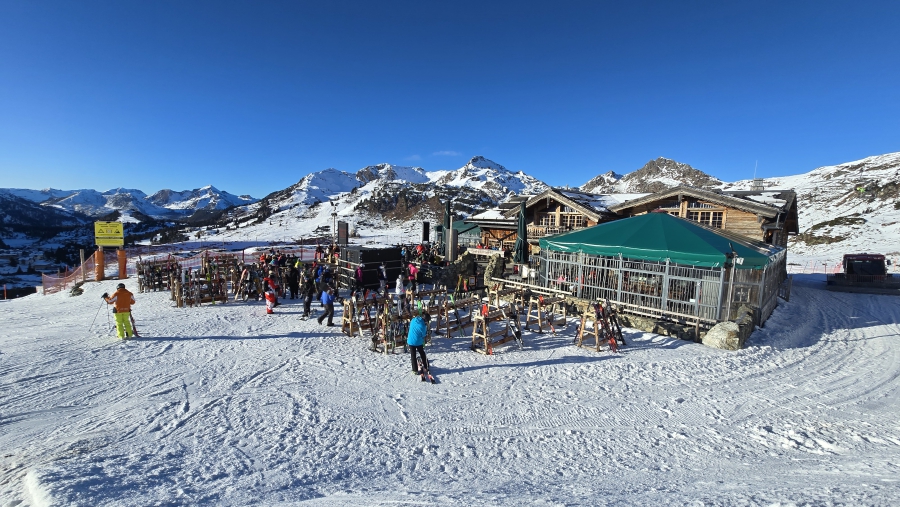 Lunch bij Edelweissalm.