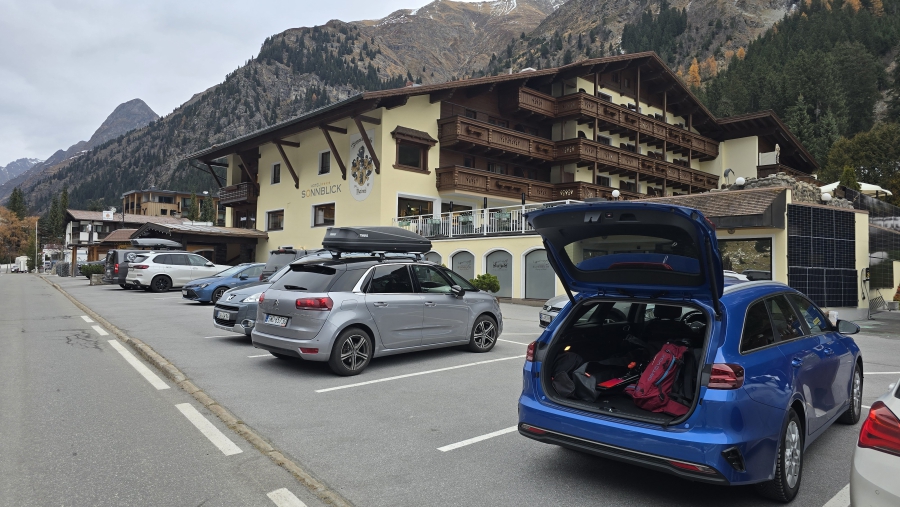 Vertrek vanaf hotel Sonnblick.