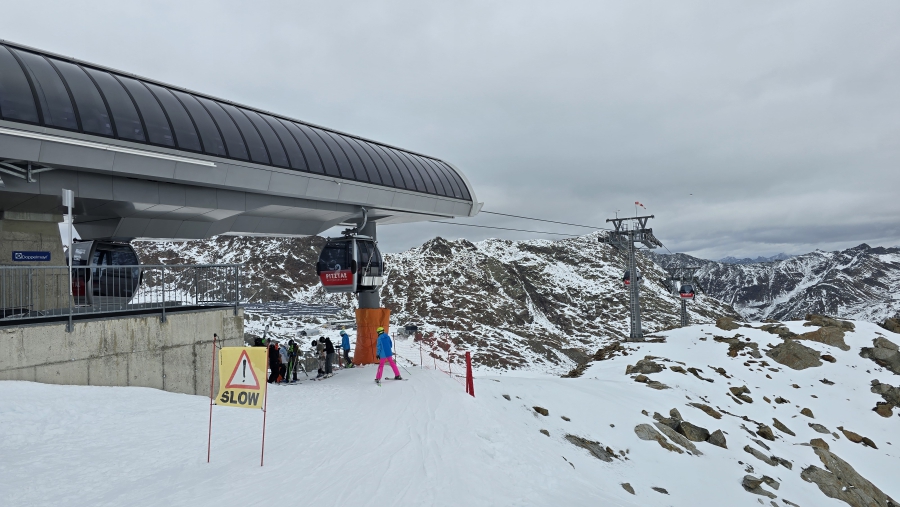 Prima condities op de gletsjer.