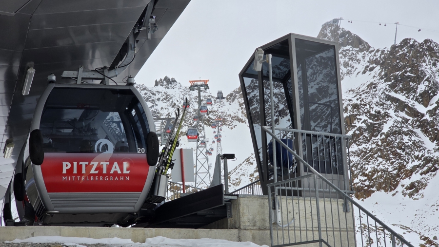 Prima condities op de gletsjer.