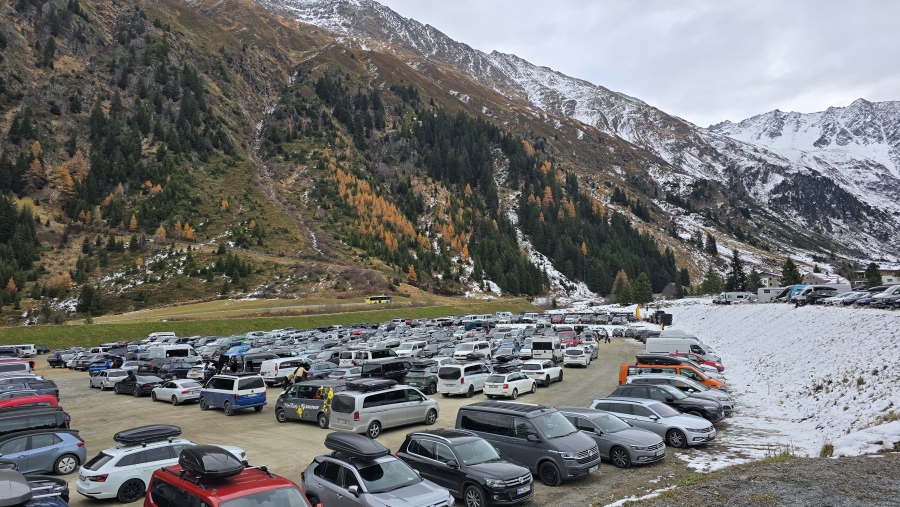 Terug bij de parkeerplaats.
