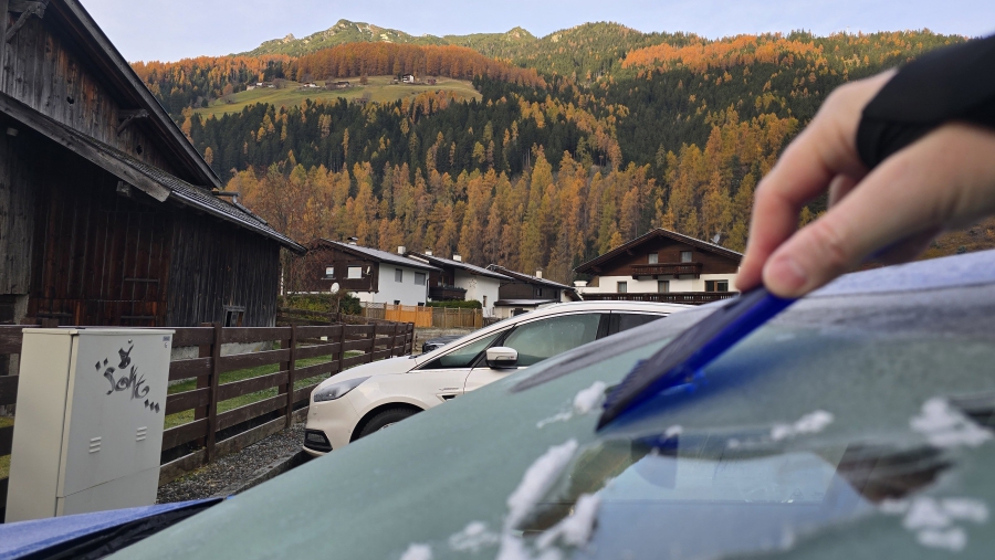 Het vriest in het dal.