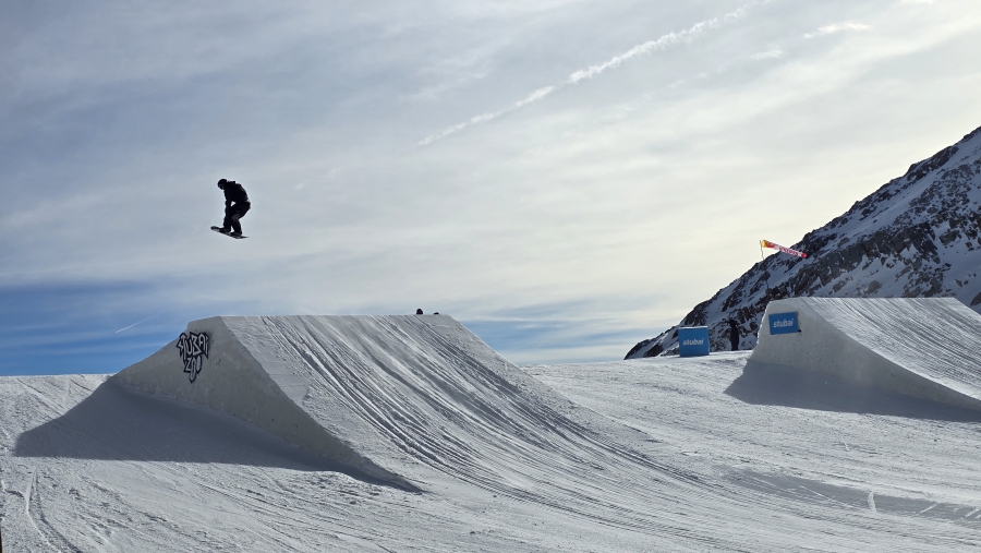 Snowpark Stubai, 3000 meter.