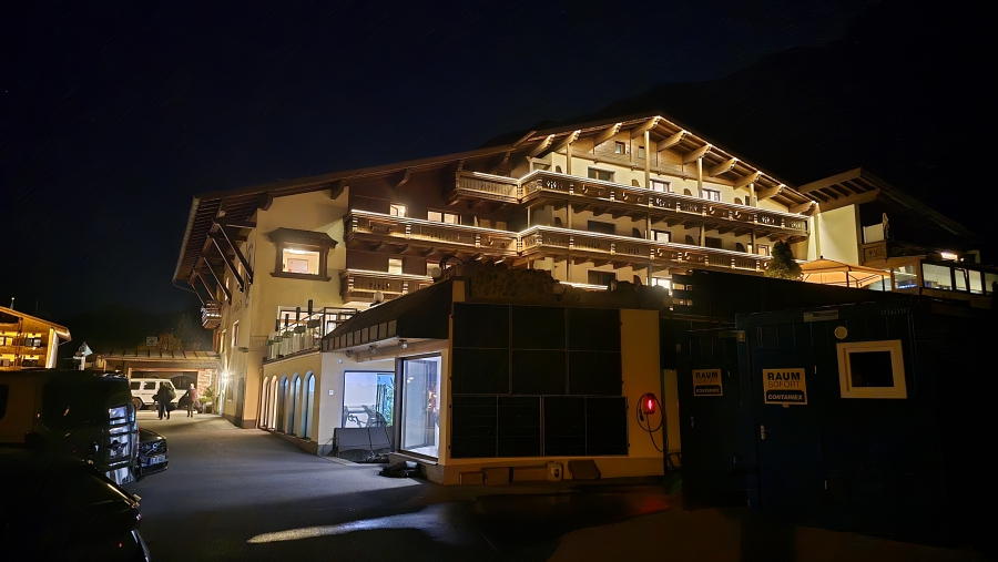 Aangekomen bij Hotel Sonnblick in Pitztal.