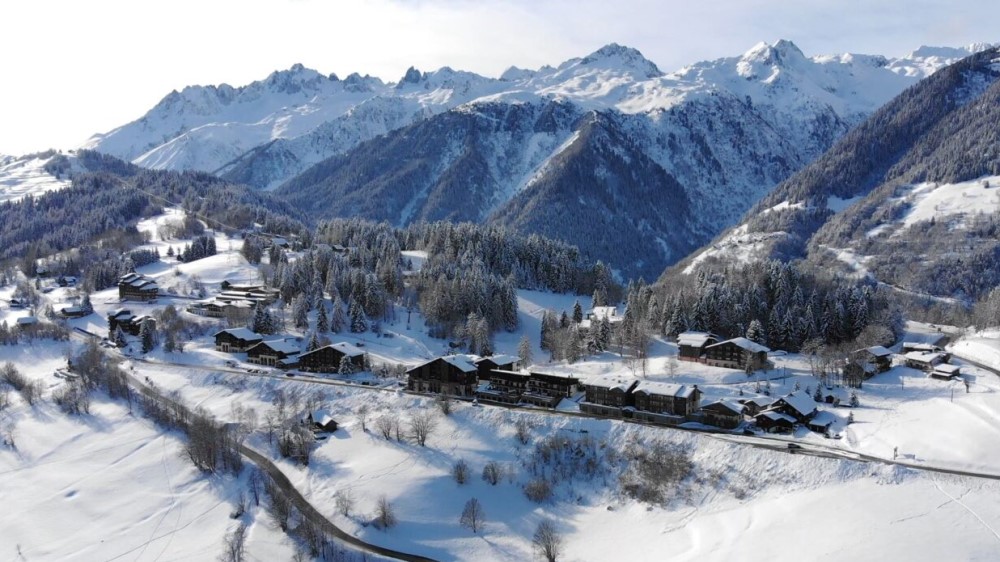 Doucy-Combelouvière in de winter.
